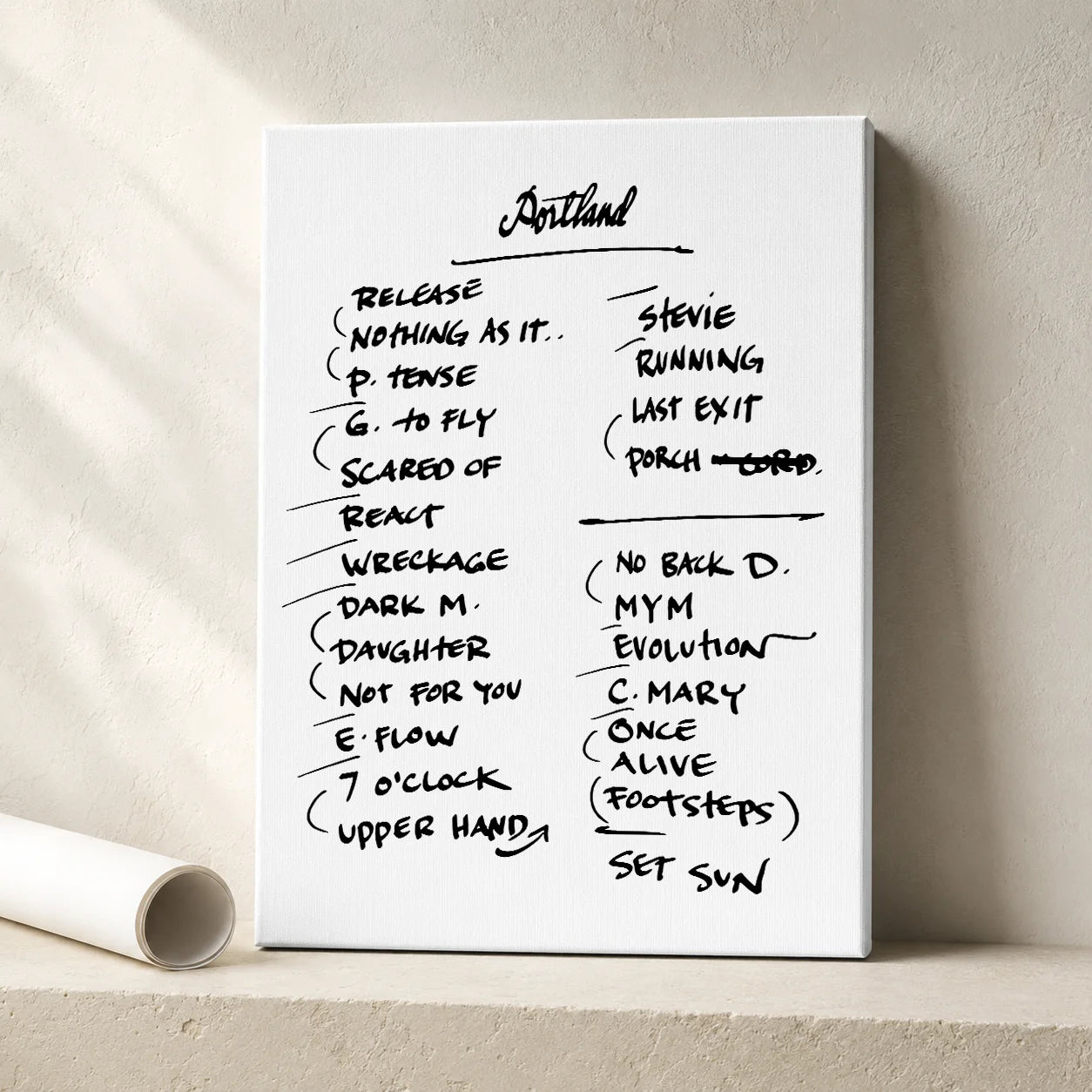 Pearl Jam Portland Setlist Wall Art - Moda Center - 5/10/24