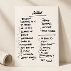 Pearl Jam Portland Setlist Wall Art - Moda Center - 5/10/24