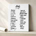 Pearl Jam Raleigh Setlist Wall Art - Lenovo Center, Night 1 - 5/11/25