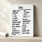 Pearl Jam Raleigh Setlist Wall Art - Lenovo Center, Night 2 - 5/13/25
