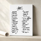 Pearl Jam Seattle Setlist Wall Art - Climate Pledge Arena, Night 1 - 5/28/24