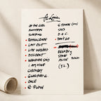 Pearl Jam St. Louis Setlist Wall Art - Enterprise Center - 9/18/22