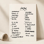 Pearl Jam St. Paul Setlist Wall Art - Xcel Energy Center, Night 1 - 8/31/23