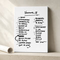 Pearl Jam Vancouver Setlist Wall Art - Rogers Arena, Night 2 - 5/6/24