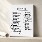 Pearl Jam Vancouver Setlist Wall Art - Rogers Arena, Night 2 - 5/6/24